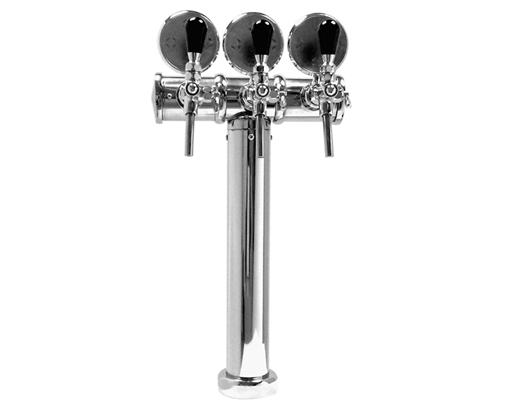 COLONNA  A T DIRITTA INOX 3 VIE