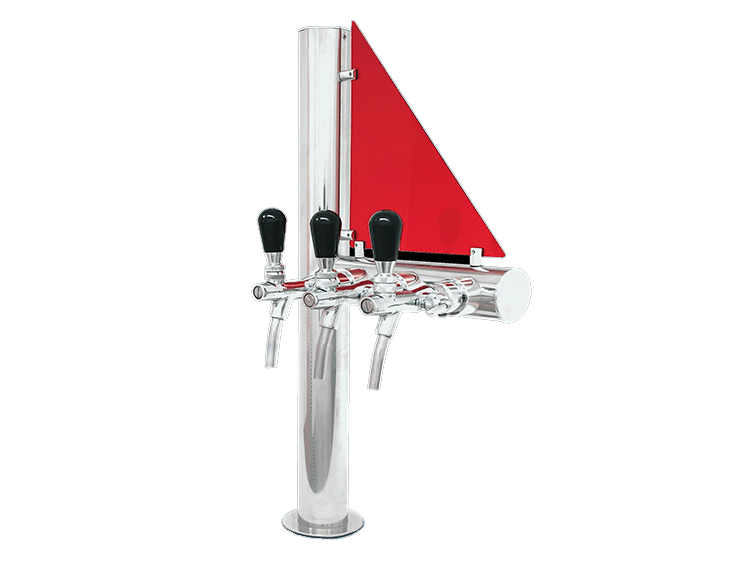 COLONNA VELIERO SINGLE INOX 3 VIE